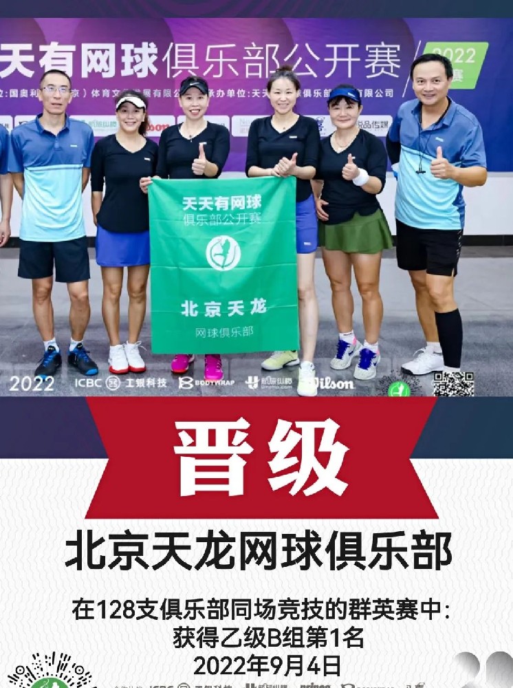Beijing Tianlong tennis club made its debut in the 